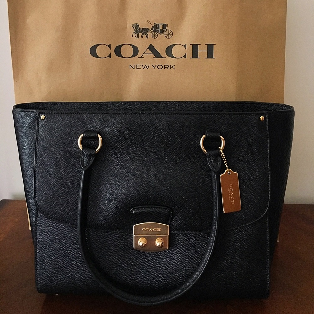 Brand new black coach handbag